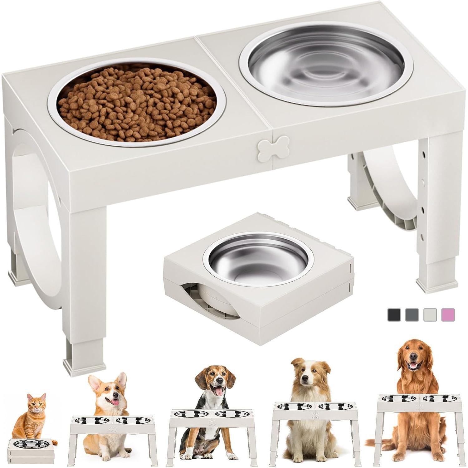 Xia Z Fashion Pet Products Black Dog Bowl Holder