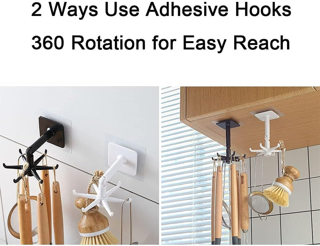 Cutting Board Rack Pot Pan Lid Holder 1 Adhesive Plastic Hook Kitchen Countertop Chopping Board Holder Organizer Stand 4.92 X 5.7 X 8.47 In. White