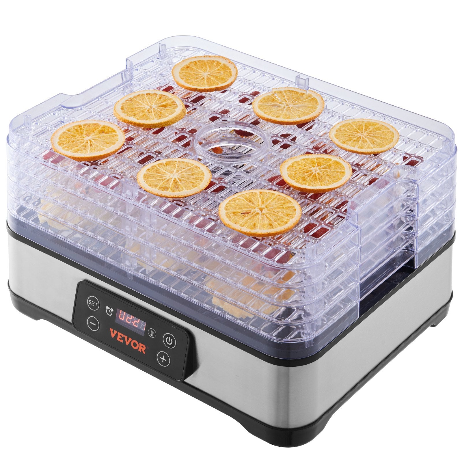 Food Dehydrator Machine, 5-Tray Fruit Dehydrator, 300W Electric Food Dryer Digital Adjustable Timer & Temperature For Jerky, Herb, Meat, Beef, Fruit, Dog Treats And Vegetables, ETL Listed