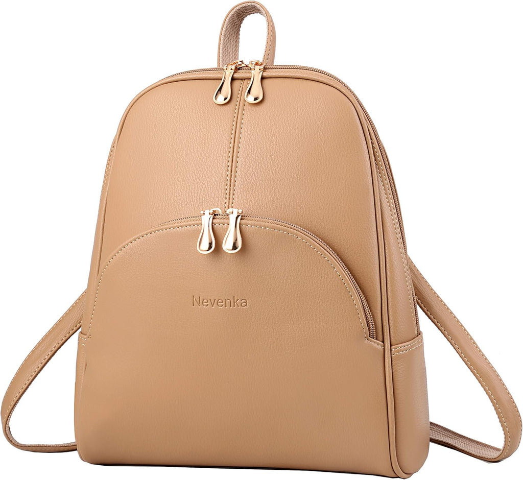 Backpack Purse for Women Casual Shoulder Bag PU Leather Zipper Closure Adjustable Strap…