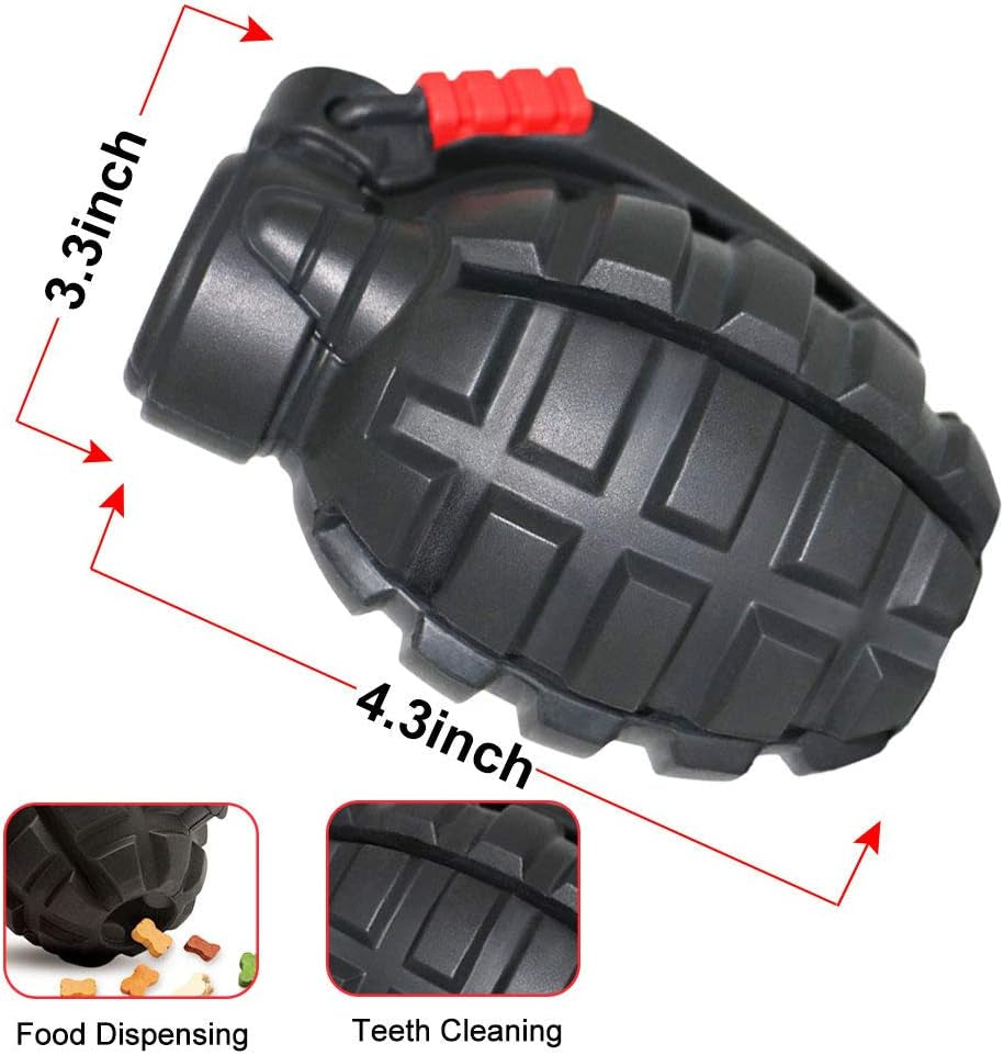 Dog Chew Toys for Aggressive Chewers,Food Grade Non-Toxic Dental Pet Toy,Tough Durable Indestructible Dog Toys for Small Medium Large Dogs.Black