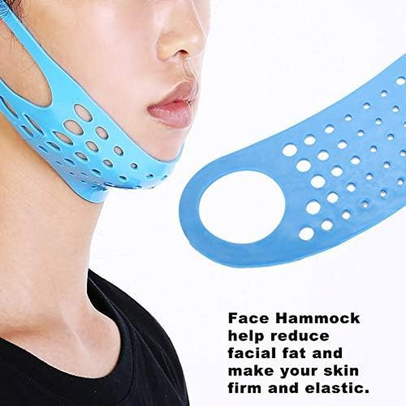 Face Sleeping Lifting Hammock Chin Cheek Band Strap Slimmer Anti-Wrinkle Silicone Lip Exerciser for Women Beauty