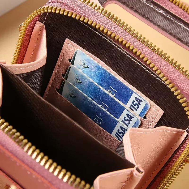 Women Bags Soft Leather Wallets Touch Screen Cell Phone Purse Crossbody Shoulder Strap Handbag for Female Cheap Women'S Bags