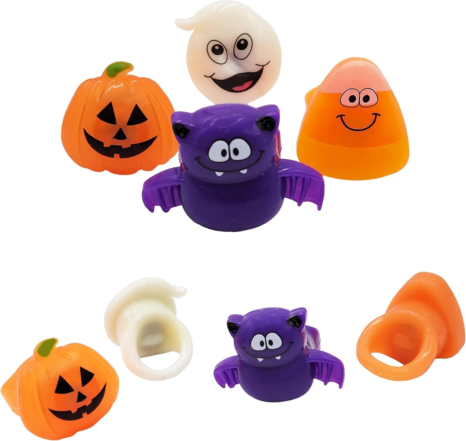 Halloween Light-Up Jewelry, Costume Accessory, Halloween Party Favor 1.5" (Light-Up Rings)