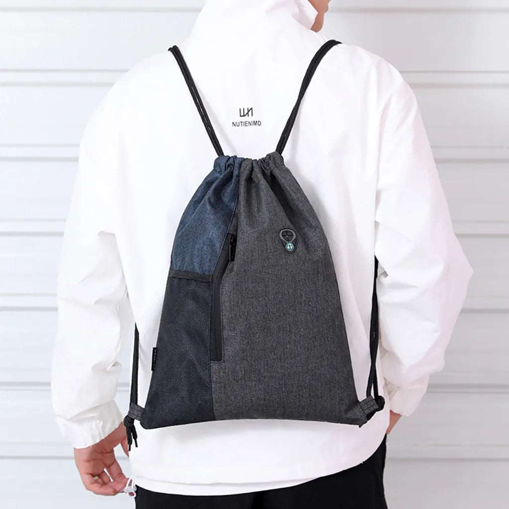 Fashion Oxford Drawstring Backpack Bags Unisex Casual String Travel Beach Bags Knapsack for Women Men School Bags Mochila