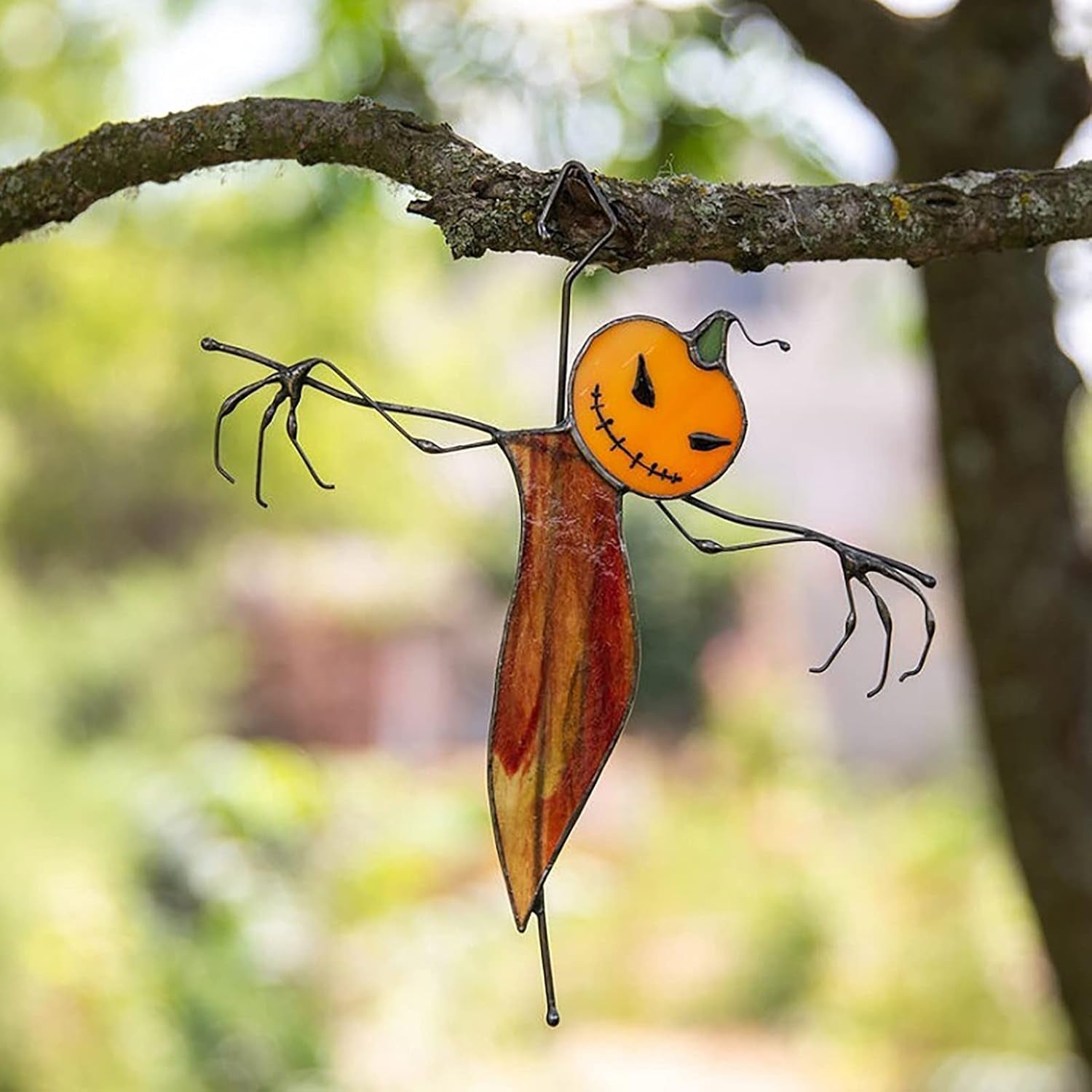 Halloween Decoration Halloween Pumpkin Ghost Spider Hanging Ornament, Window Wall Pendant for Patio Lawn Garden Party and Holiday Decorations