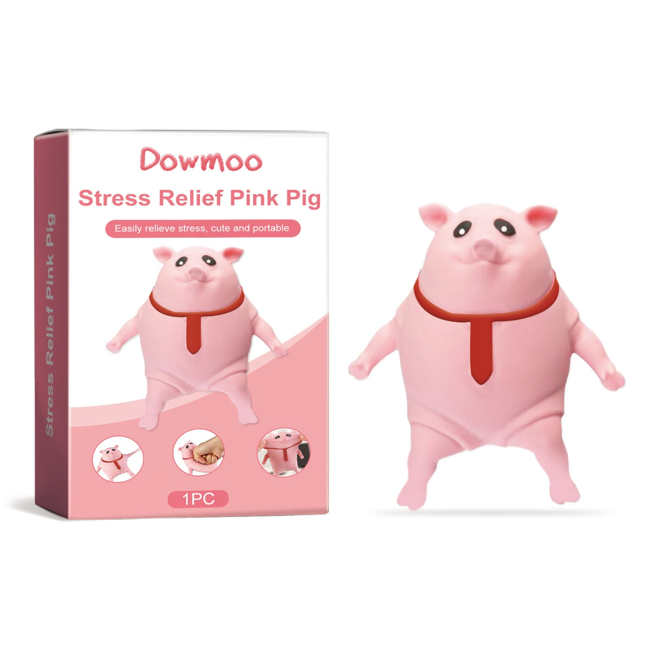 Dowmoo Pig Toy Creative Cartoon Design Happy Experience Add Cute Toys