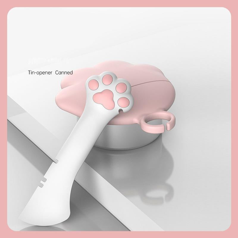 Pet Canned Spoon Jar Opener Puppy Feedingmixing Wet Dry Cat Dog Accessories Feedershovel Tableware Multifunction Pet Cannedspoon Jar Opener Puppy