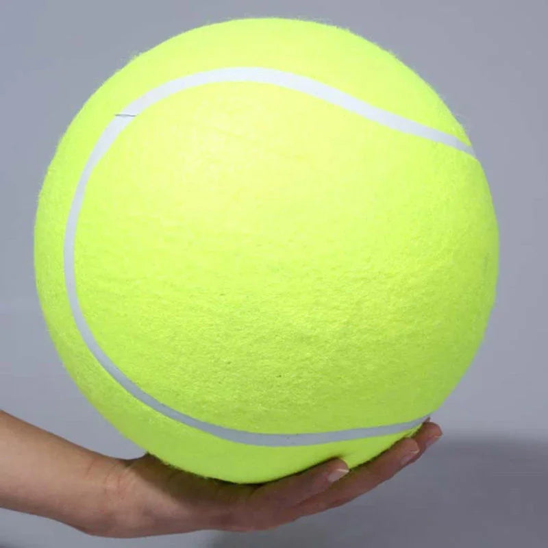 9.5'Giant Tennis Ball for Dog Chew Toy Big Inflatable Tennis Ball Pet Dog Interactive Toys Pet Supplies Outdoor Cricket Dog Toy