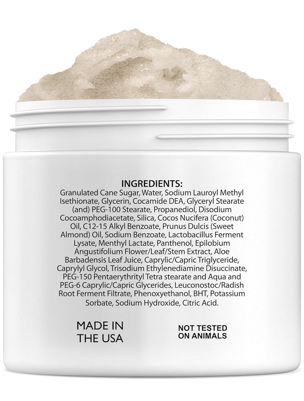 Scalp & Body Scrub – Sugar Scrub Body Exfoliator and Scalp Scrub Made with Coconut Oil to Moisturize, Cleanse and Gently Exfoliate Scalp and Body – Tropical Scent 8.8 Oz