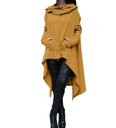 Loose Hooded Women’s Apparel for Fall and Winter 2021