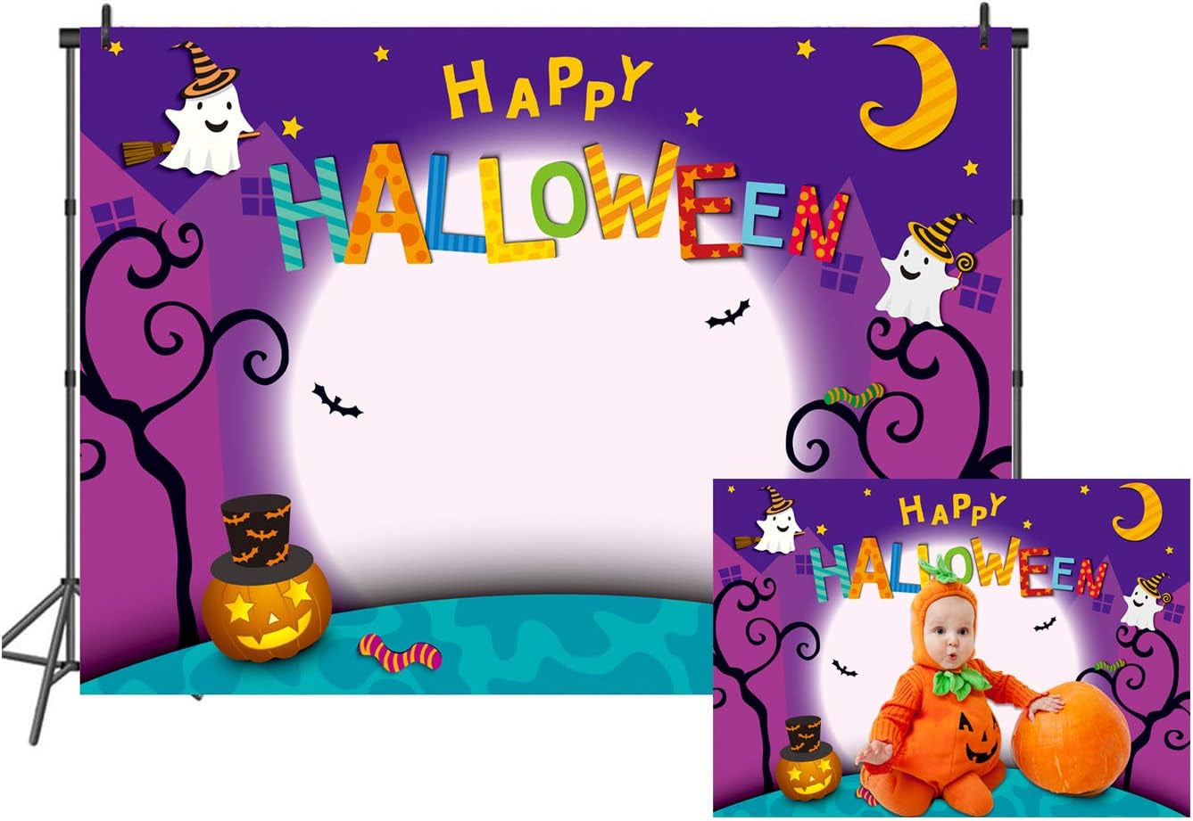 8X6Ft Halloween Party Backdrops Halloween Photo Background Halloween Decorations Vinyl Background Photography Studio Props 118