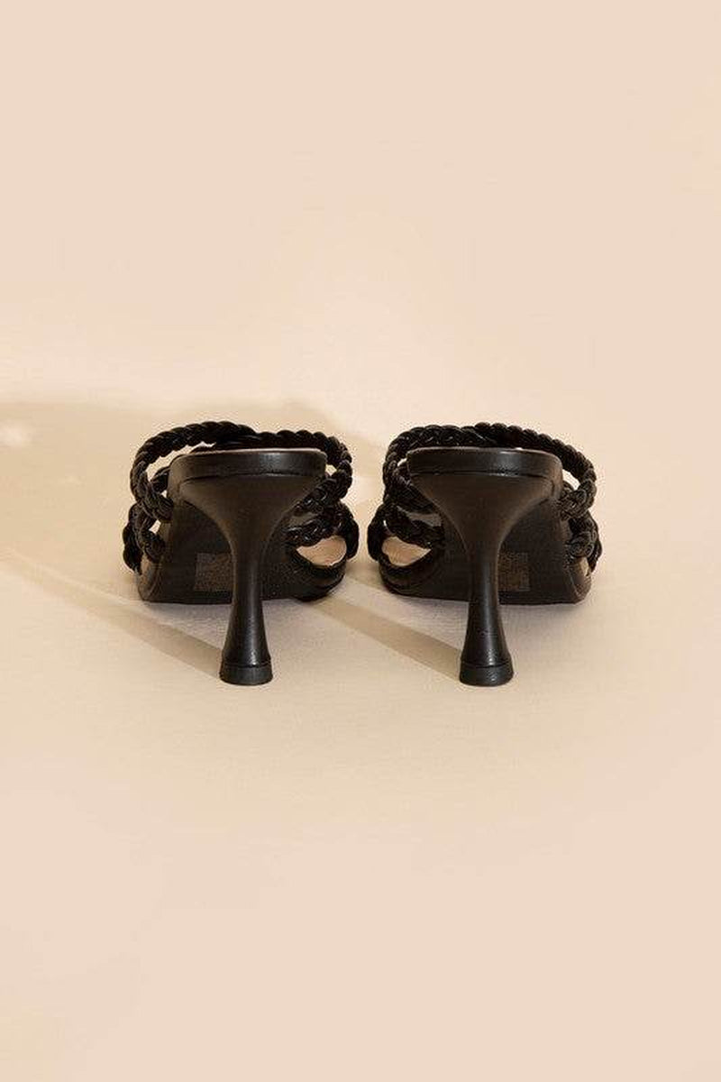 KELLAN-S Double Cross Braided Heels