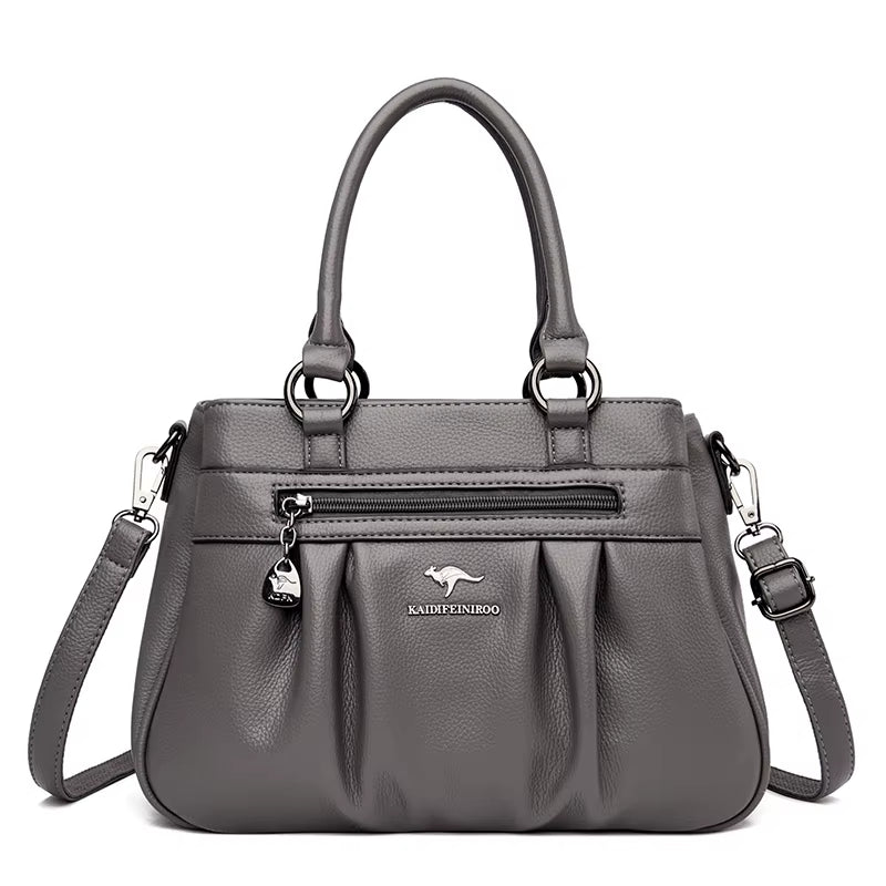 Luxury Handbags Women Bags Designer 3 Layers Leather Hand Bags Big Capacity Tote Bag for Women Vintage Top-Handle Shoulder Bags