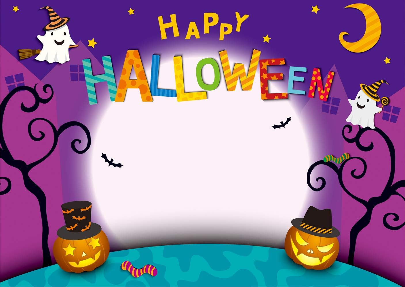 8X6Ft Halloween Party Backdrops Halloween Photo Background Halloween Decorations Vinyl Background Photography Studio Props 118